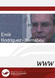 Emili Rodríguez-Bernabeu | Biblioteca Virtual Miguel de Cervantes