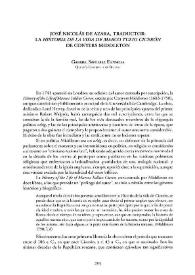 José Nicolás de Azara, traductor: la "Historia de la vida de Marco Tulio Cicerón" de Coyers Middleton / Gabriel Sánchez Espinosa | Biblioteca Virtual Miguel de Cervantes