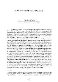 Juan Nicasio Gallego, traductor / Ana María Freire | Biblioteca Virtual Miguel de Cervantes