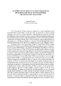 La fortuna de "Nina ou la folle par amour" de Marsollier en el teatro español de finales del siglo XVIII / Irene Vallejo | Biblioteca Virtual Miguel de Cervantes