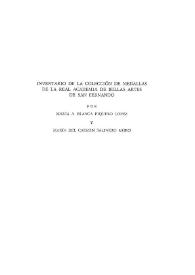 Inventario de la colección de medallas de la Real Academia de Bellas Artes de San Fernando / María A. Blanca Piquero López y María del Carmen Salinero Moro | Biblioteca Virtual Miguel de Cervantes