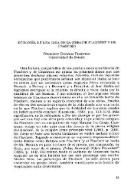 Ecología de una idea en la obra de Flaubert y de Unamuno / Francisco González Fernández | Biblioteca Virtual Miguel de Cervantes