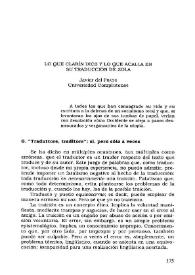 Lo que Clarín dice y lo que acalla en su traducción de Zola / Javier del Prado | Biblioteca Virtual Miguel de Cervantes