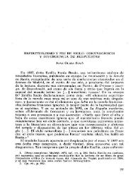 Espiritualismo y fin de siglo: convergencia y divergencia de respuestas / Joan Oleza Simó | Biblioteca Virtual Miguel de Cervantes