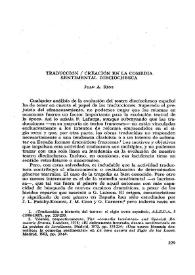 Traducción / creación en la comedia sentimental dieciochesca / Juan Antonio Ríos Carratalá | Biblioteca Virtual Miguel de Cervantes
