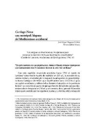 Cartago Nova : una metrópoli hispana / José Miguel Noguera Celdrán | Biblioteca Virtual Miguel de Cervantes