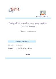 Desigualdad entre las naciones y noticias internacionales / Clemente Penalva Verdú | Biblioteca Virtual Miguel de Cervantes
