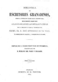 Obras de D. Diego Hurtado de Mendoza / coleccionadas por D.Nicolás del Paso y Delgado | Biblioteca Virtual Miguel de Cervantes