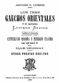 Cantalicio Quirós y Miterio Castro en un baile del Club Uruguay / Antonio D. Lussich | Biblioteca Virtual Miguel de Cervantes