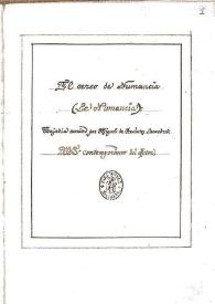 Comedia del çerco de Numançia / Miguel de Cervantes Saavedra | Biblioteca Virtual Miguel de Cervantes