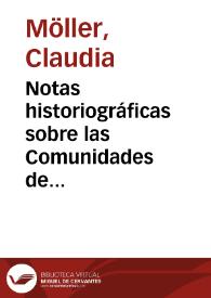 Notas historiográficas sobre las Comunidades de Castilla / Claudia Möller | Biblioteca Virtual Miguel de Cervantes