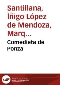 Comedieta de Ponza / Íñigo López de Mendoza | Biblioteca Virtual Miguel de Cervantes