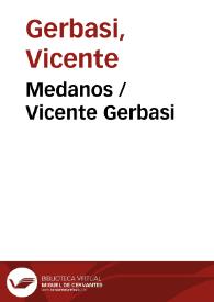 Medanos / Vicente Gerbasi | Biblioteca Virtual Miguel de Cervantes