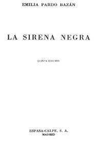La sirena negra / Emilia Pardo Bazán | Biblioteca Virtual Miguel de Cervantes