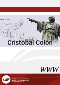 Cristóbal Colón / director científico Primitivo Pla Alberola | Biblioteca Virtual Miguel de Cervantes