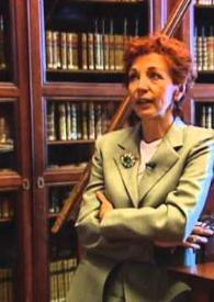 Automatización del catálogo de la Biblioteca Real / interviene María Luisa López-Vidriero, directora de la Real Biblioteca | Biblioteca Virtual Miguel de Cervantes