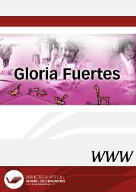 Gloria Fuertes / dirección Ramón F. Llorens | Biblioteca Virtual Miguel de Cervantes