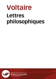 Lettres philosophiques / Voltaire | Biblioteca Virtual Miguel de Cervantes