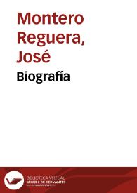Biografía / José Montero Reguera | Biblioteca Virtual Miguel de Cervantes