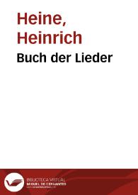 Buch der Lieder / Heinrich Heine | Biblioteca Virtual Miguel de Cervantes