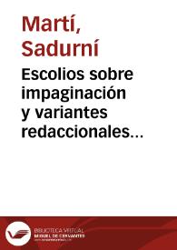 Escolios sobre impaginación y variantes redaccionales en Montserrat 992 / Martí Sadurní | Biblioteca Virtual Miguel de Cervantes