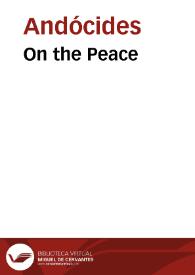 On the Peace / Andocides | Biblioteca Virtual Miguel de Cervantes