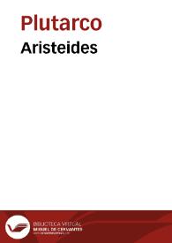 Aristeides / Plutarch | Biblioteca Virtual Miguel de Cervantes