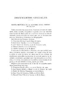 Reseña histórica de la Academia en el periodo de 1905-1906 / Cesáreo Fernández Duro | Biblioteca Virtual Miguel de Cervantes
