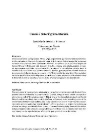 Canon e historiografía literaria / José María Pozuelo Yvancos | Biblioteca Virtual Miguel de Cervantes