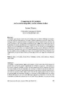 Conquista de Al-Andalus en la novela magrebí y en los relatos árabes / Leonor Merino | Biblioteca Virtual Miguel de Cervantes