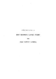 Don Modesto López Otero / José Yarnoz Larrosa | Biblioteca Virtual Miguel de Cervantes
