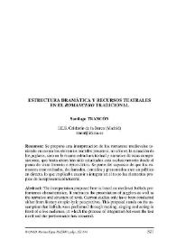 Estructura dramática y recursos teatrales en el romancero tradicional / Santiago Trancón | Biblioteca Virtual Miguel de Cervantes