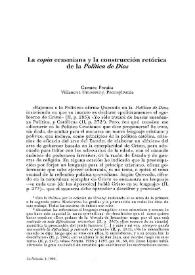 La "copia" erasmiana y la construcción retórica de la "Política de Dios" / Carmen Peraita | Biblioteca Virtual Miguel de Cervantes