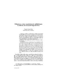 Polianteas y otros repertorios de utilidad para la edición de textos del Siglo de Oro / Sagrario López Poza | Biblioteca Virtual Miguel de Cervantes
