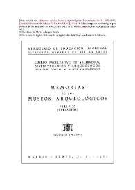 Museo Monográfico de Ampurias (Gerona). Memoria 1955 / Martín Almagro Basch | Biblioteca Virtual Miguel de Cervantes