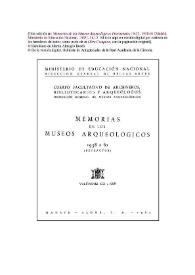 Museo Arqueológico Nacional. Adquisiciones de 1958 a 1961. Estela sepulcral grabada de la Granja de Céspedes, en Badajoz / Martín Almagro Basch | Biblioteca Virtual Miguel de Cervantes