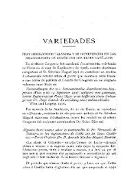 Fray Hernando de Talavera y su intervención en las negociaciones de Colón con los Reyes Católicos | Biblioteca Virtual Miguel de Cervantes
