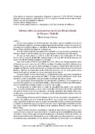 Informe sobre las excavaciones en el Ecce Homo (Alcalá de Henares, Madrid) / Martín Almagro-Gorbea | Biblioteca Virtual Miguel de Cervantes