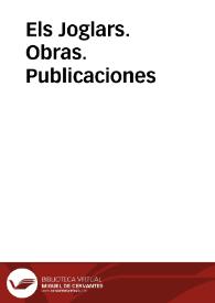 Publicaciones de obras de Els Joglars | Biblioteca Virtual Miguel de Cervantes