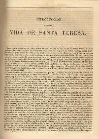 Introducción al libro de la vida de Santa Teresa | Biblioteca Virtual Miguel de Cervantes