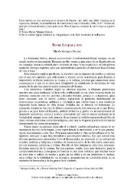 Roma : Lengua y arte / Martín Almagro Gorbea | Biblioteca Virtual Miguel de Cervantes