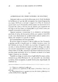 Autenticidad del Fuero municipal de Iznatoraf / Mariano Sanjuan Moreno | Biblioteca Virtual Miguel de Cervantes