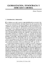 Globalización, democracia y mercado laboral / Raimo Väyrynen | Biblioteca Virtual Miguel de Cervantes