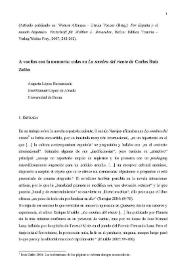 A vueltas con la memoria: calas en "La sombra del viento" de Carlos Ruiz Zafón / Augusta López Bernasocchi; José Manuel López de Abiada | Biblioteca Virtual Miguel de Cervantes