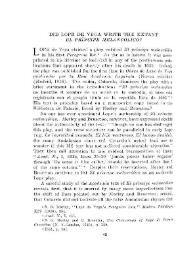 Did Lope de Vega write the extant "El Príncipe melancólico"? / J. H. Arjona | Biblioteca Virtual Miguel de Cervantes