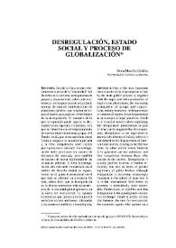 Desregulación, Estado social y proceso de globalización / Gema Marcilla Córdoba | Biblioteca Virtual Miguel de Cervantes