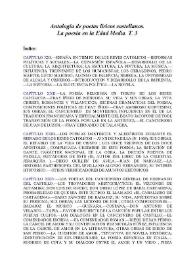 Antología de poetas líricos castellanos. La poesía en la Edad Media. T. 3 / Marcelino Menéndez y Pelayo ; edición preparada por Enrique Sánchez Reyes | Biblioteca Virtual Miguel de Cervantes