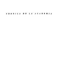 Crónica de la Academia. Segundo semestre de 1952 | Biblioteca Virtual Miguel de Cervantes
