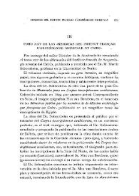 Tomo XXV de las "Memorias del Institut Français d'Archéologie Orientale du Caire" / Francisco Codera | Biblioteca Virtual Miguel de Cervantes