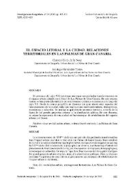El espacio litoral y la ciudad. Relaciones territoriales en Las Palmas de Gran Canaria / Carmen Ginés de la Nuez y Santiago Hernández Torres | Biblioteca Virtual Miguel de Cervantes
